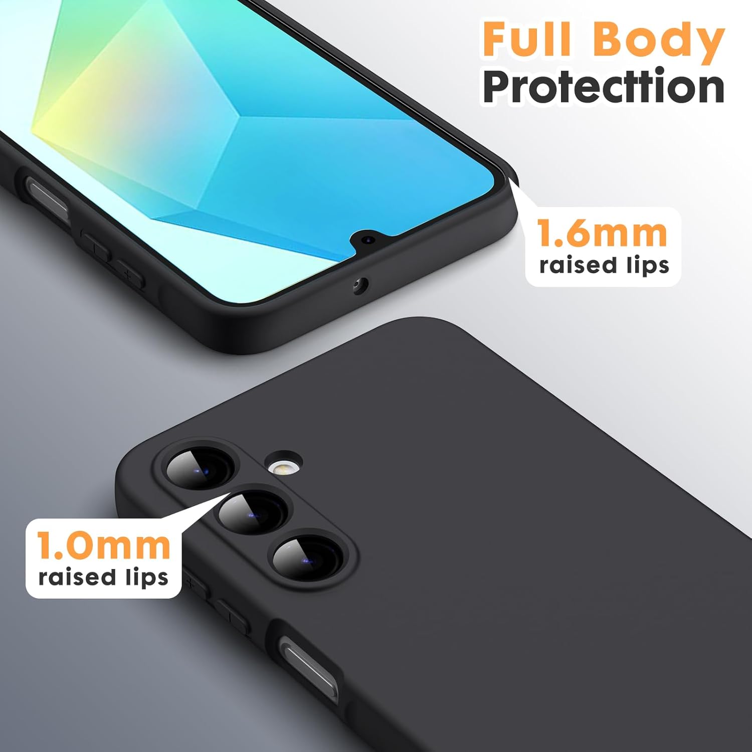 Husa Soft Touch, slim, ALC Mobile, anti soc, compatibila cu Samsung Galaxy S25, Negru Tpu - imagine 8